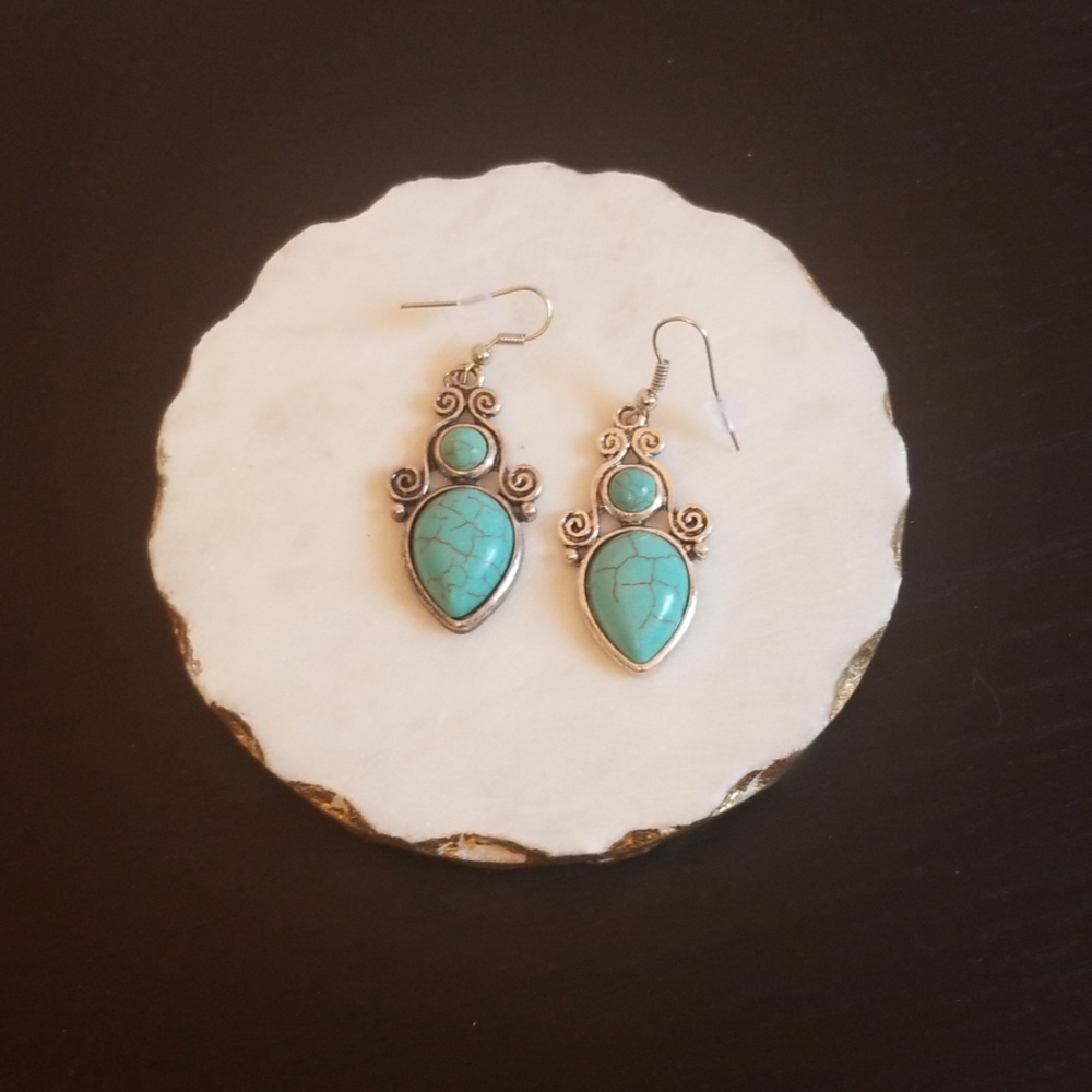 Silver & turquiose earrings